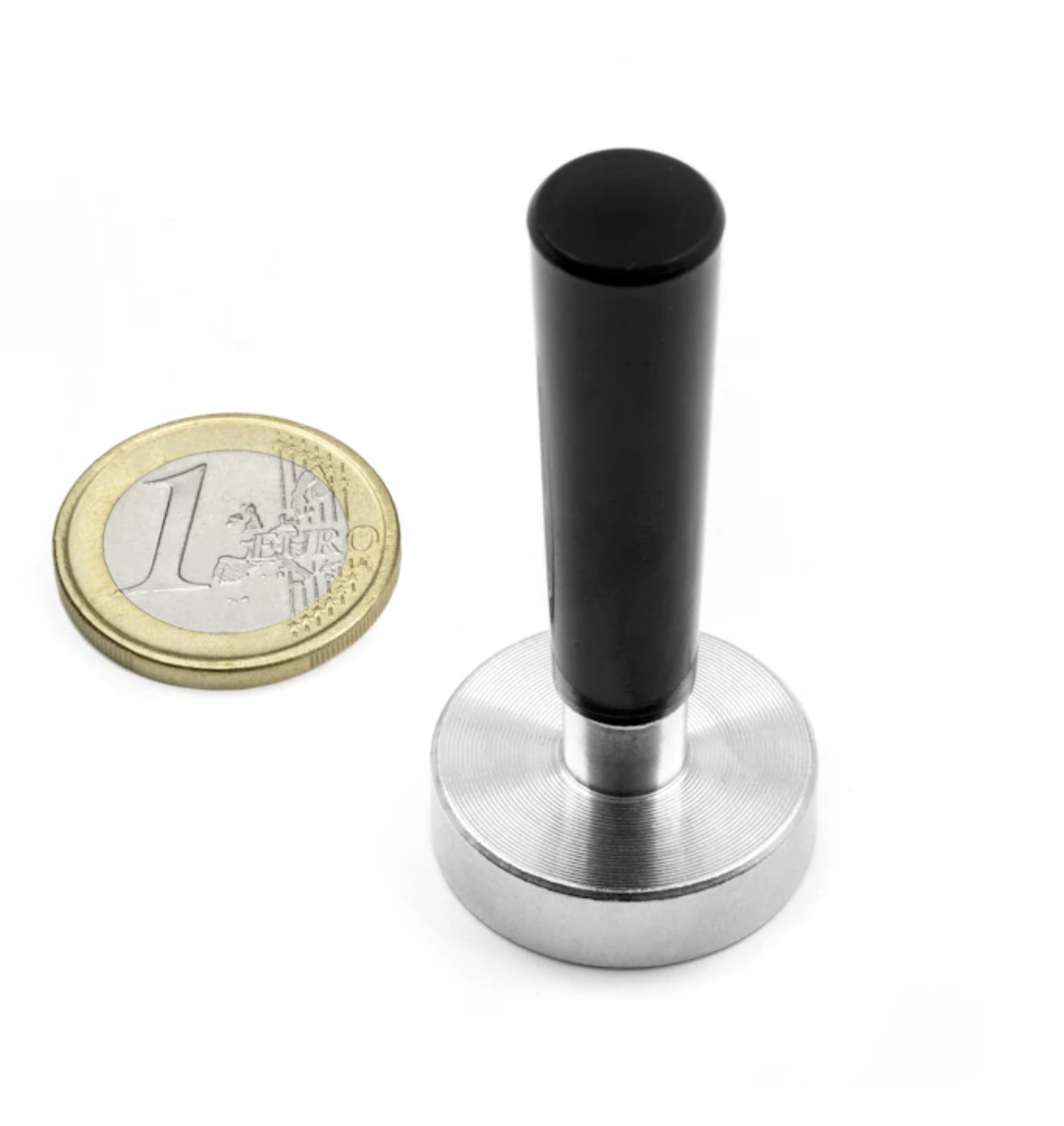 Potmagneet ø 25 mm, met handvat, houdt ca. 18 kg