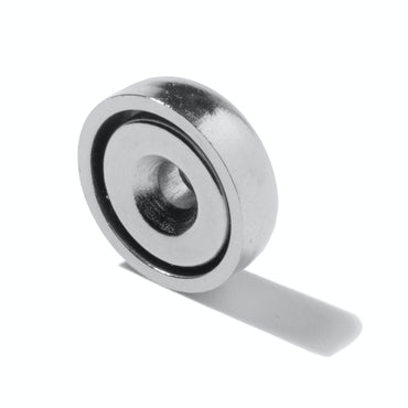 Potmagneet ø 25 mm, hoogte 7 mm, houdt ca. 19 kg